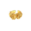 Handcrafted Élodie Ring in gold with a raw, fluid design, perfect for modern and artistic jewelry lovers.