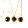 CASA DI MILAN Presents Vintage gold and black jewellery set