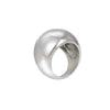 Minimalist Fleur Ring in sterling silver with a sleek, chunky design, ideal for everyday wear or special occasions.