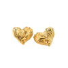 Elegant Lucia Ring in radiant gold, featuring a wavy heart pattern for a timeless and romantic touch to your jewelry collection.