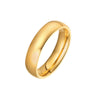 Juliette Ring Classic unisex gold wedding bands, designed for style, comfort, and timeless sophistication.