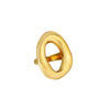 Claudia Ring a modern gold statement ring with a unique open circular design adding elegance and style to any jewelry collection.
