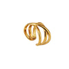 Minimalist Ophelia Ring crafted in gold with an open multi-band style for a trendy and timeless appeal.